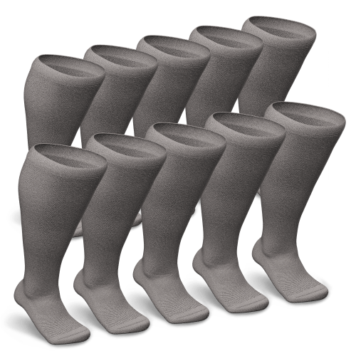Easy To Put On Socks For Elderly 10 Gray Pairs Viasox