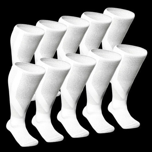 White Diabetic Compression Socks Bundle 10-Pack