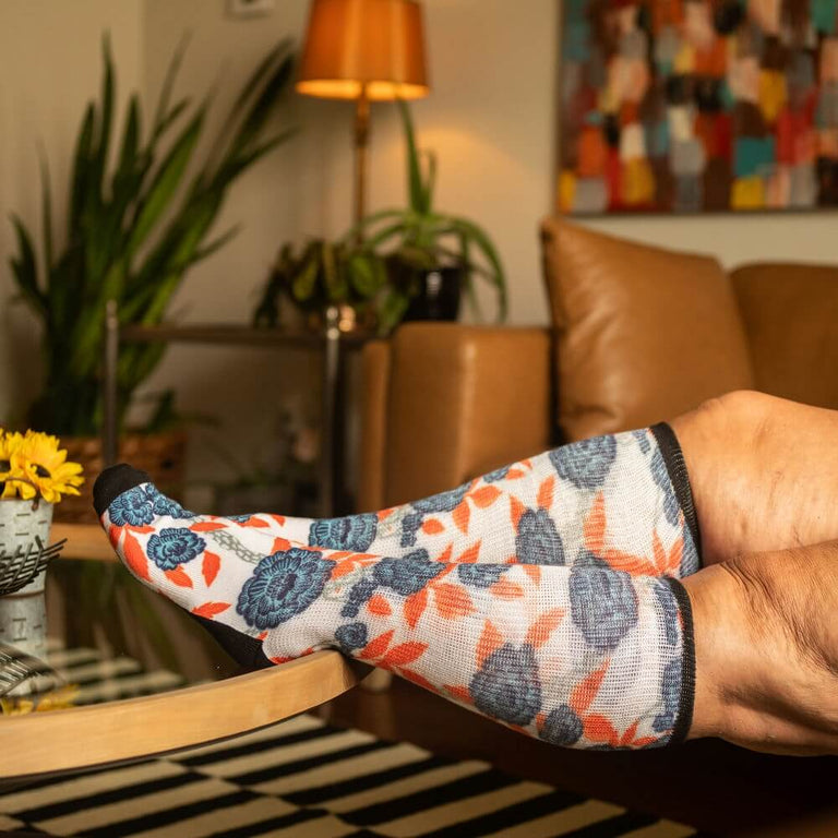 Blue Bloom EasyStretch™ Socks