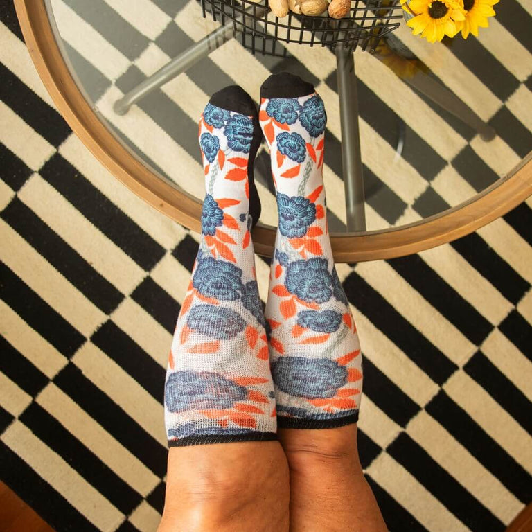 Blue Bloom EasyStretch™ Socks