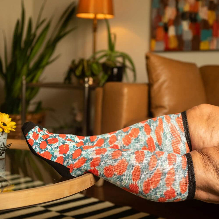 Fall Poppies EasyStretch™ Socks