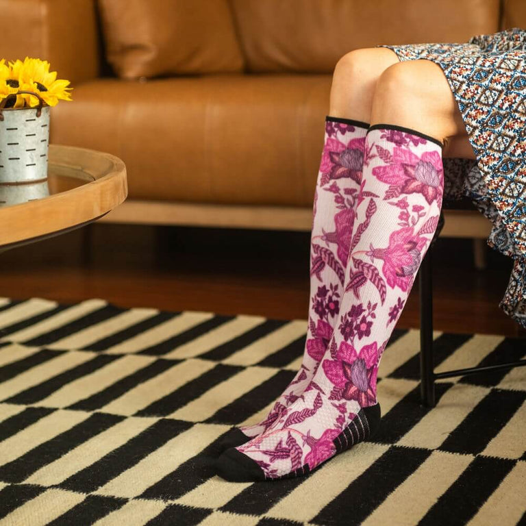 Light Lavender Compression Socks