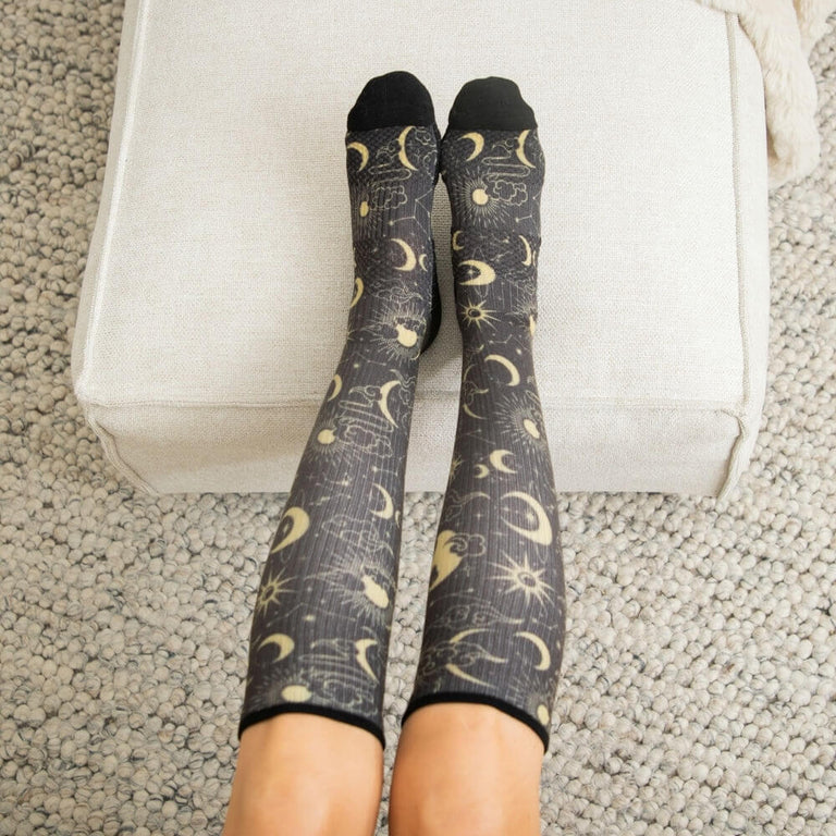 Star & Moon Compression Socks