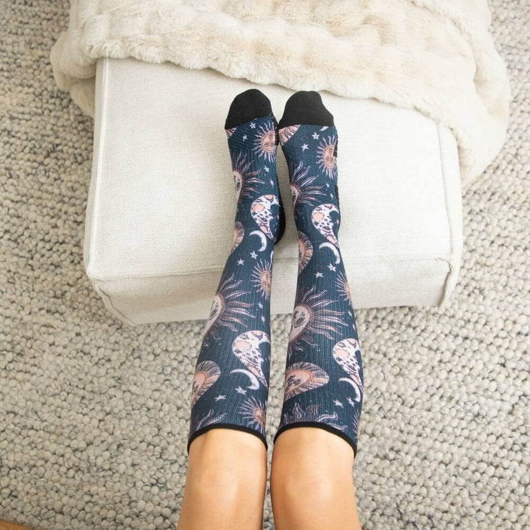 Celestial Moon Compression Socks