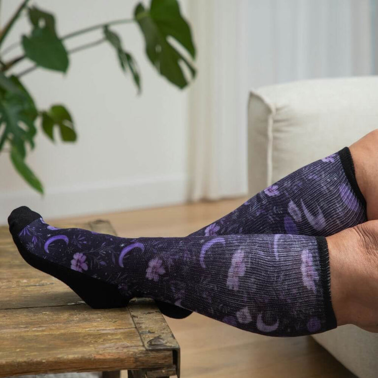 Purple Moon EasyStretch™ Socks