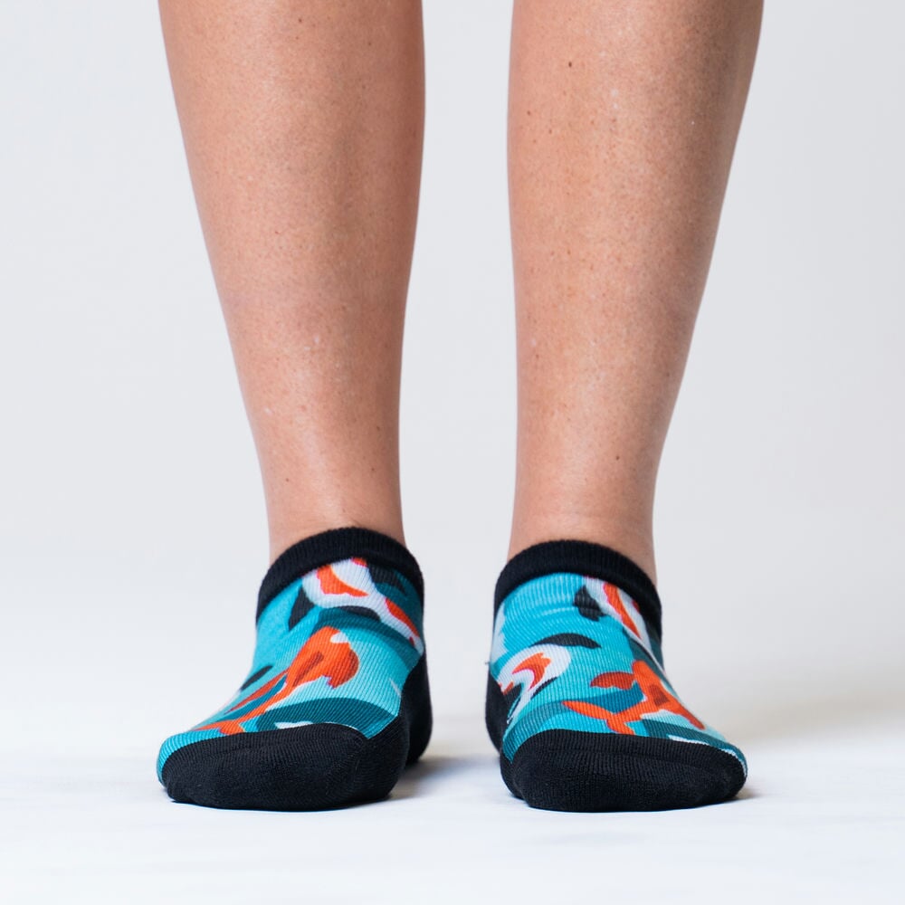 Koi Kaleidoscope Diabetic Ankle Socks