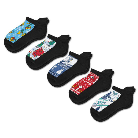 Winter Peanuts Ankle Socks 5-Pack Bundle