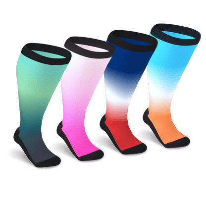 Gradient Non-Binding Diabetic Socks Bundle 4 Pack