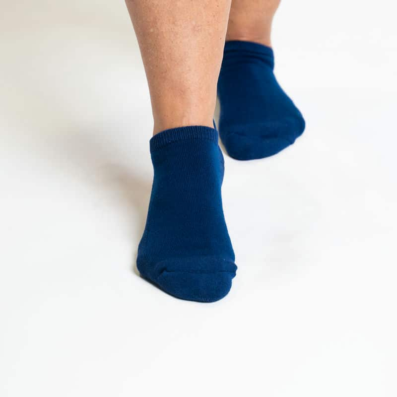 Navy Blue Diabetic Ankle Socks