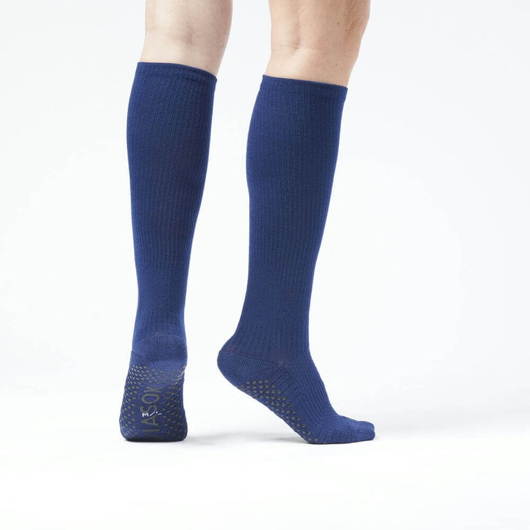 Navy Blue Compression Gripper Socks