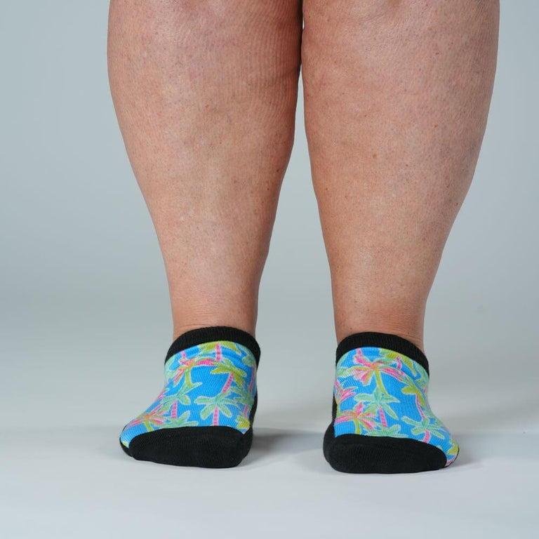 Pastel Palms Ankle Socks