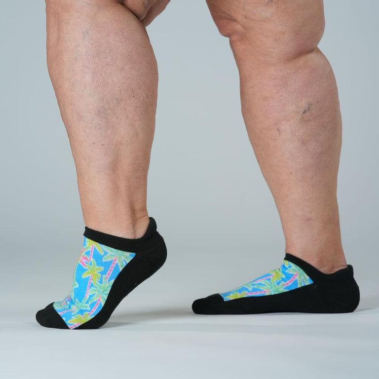 Pastel Palms Ankle Socks
