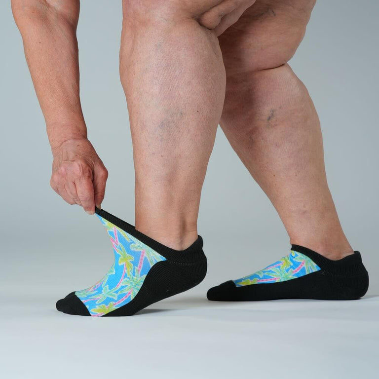 Pastel Palms Ankle Socks