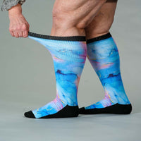 Viasox Pastel Marble EasyStretch Socks detail close-up