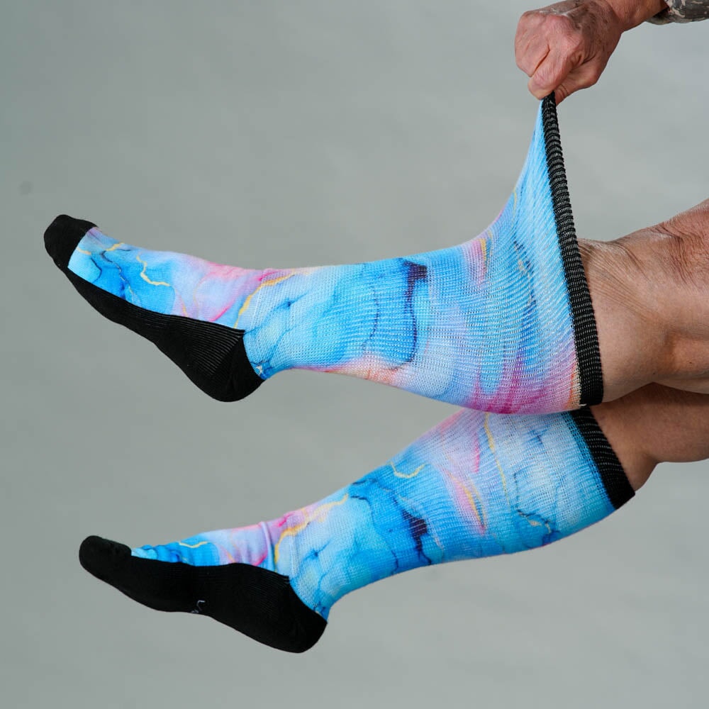 Viasox Pastel Marble EasyStretch Socks alternate view