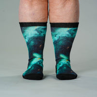 Viasox Malachite EasyStretch Socks pair displayed