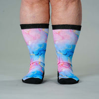Viasox Pastel Marble EasyStretch Socks pair displayed