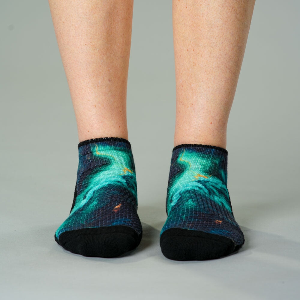Viasox Malachite Ankle Compression Socks side view