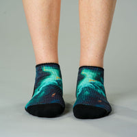 Viasox Malachite Ankle Compression Socks side view