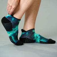 Viasox Malachite Ankle Compression Socks stretched display