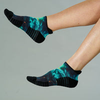 Viasox Malachite Ankle Compression Socks detail close-up