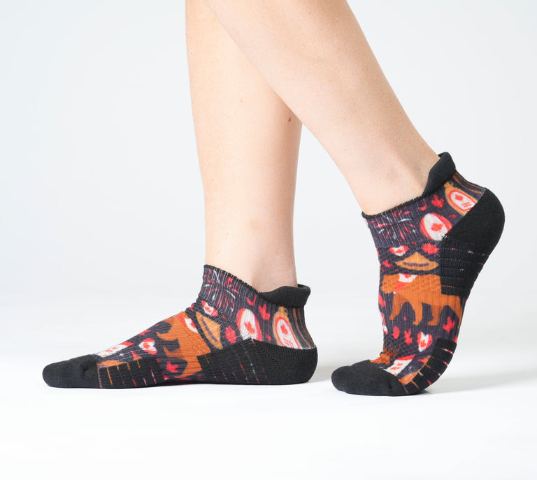 Oh Canada! Ankle Compression Socks