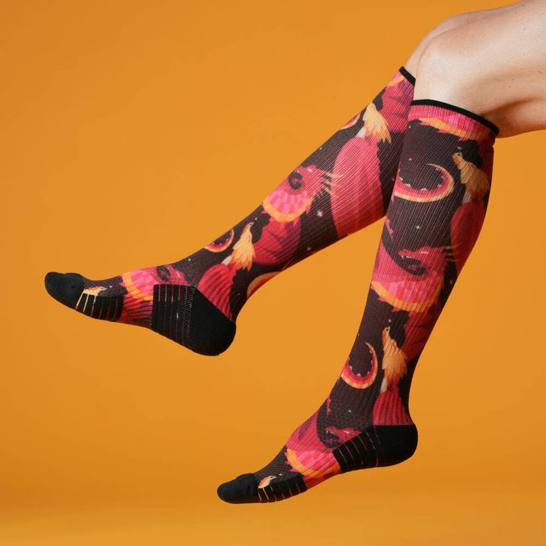 Fire Dragons Compression Socks