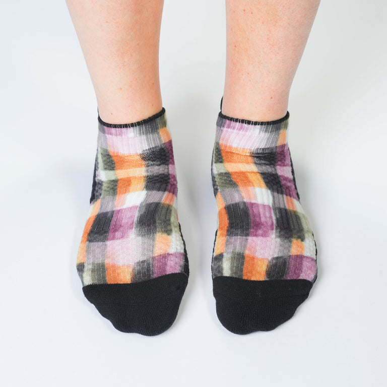 Picnic Plaid Ankle Compression Socks