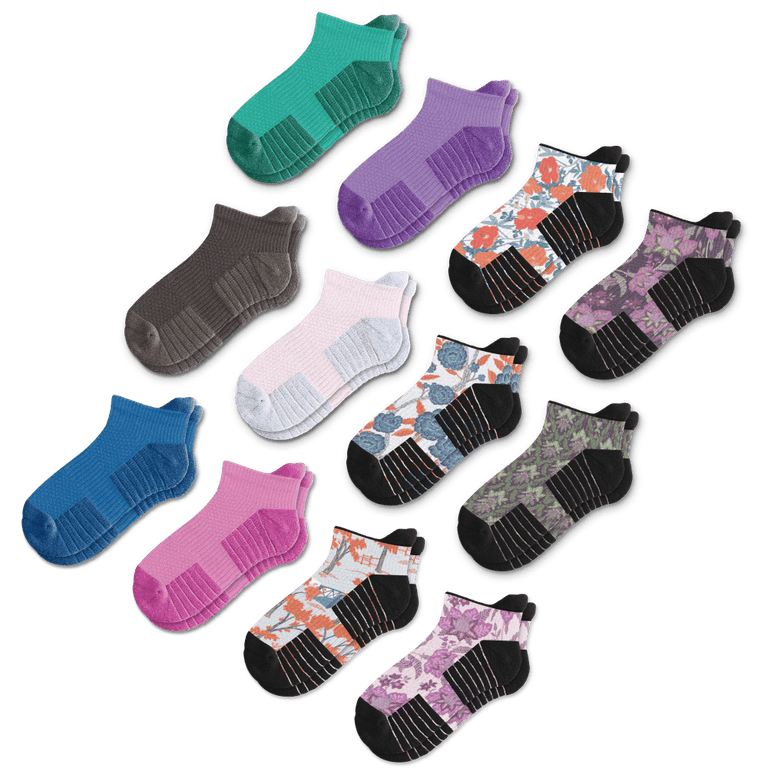All New Patterns Ankle Compression Socks Bundle 12-Pack