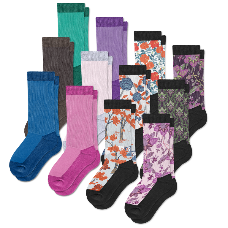 All New Patterns EasyStretch™ Socks Bundle 12-Pack