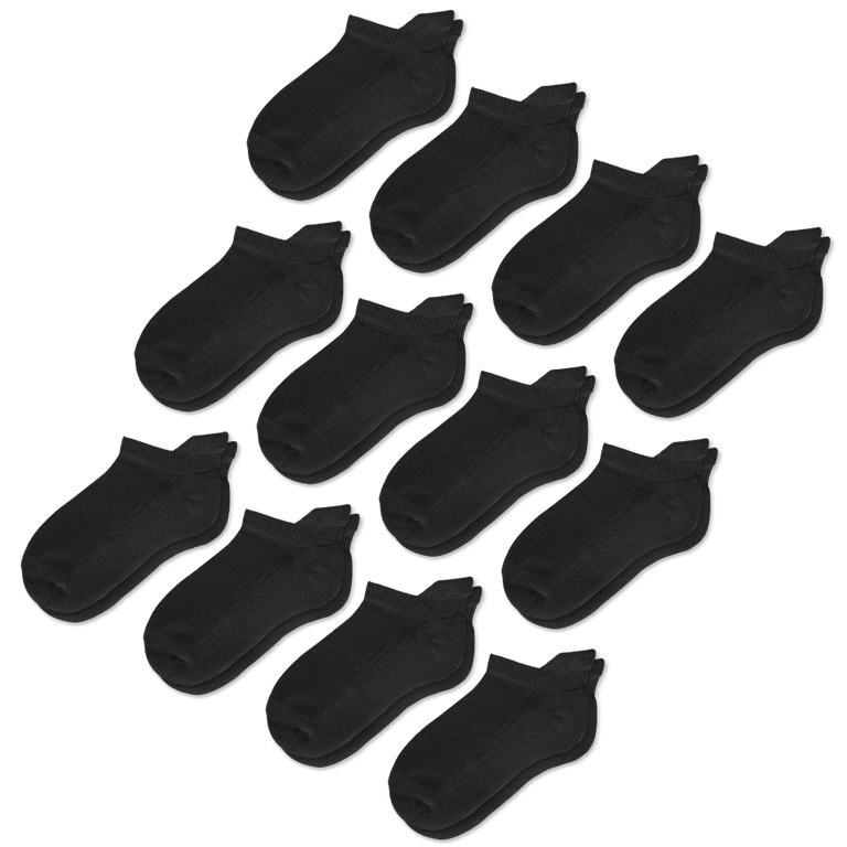 Black Ankle Socks Bundle 12-Pack