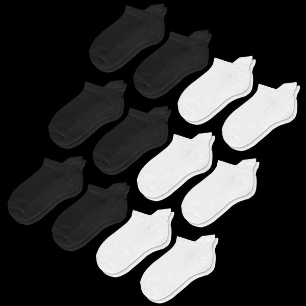 Basics Ankle Diabetic Socks Bundle 12-Pack