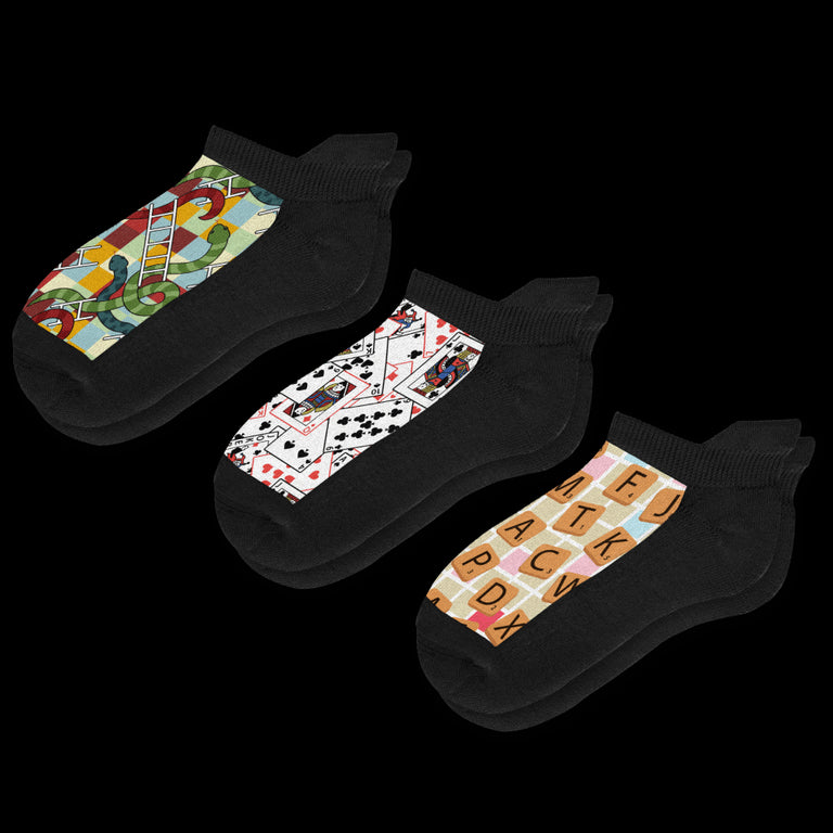 Gametime Ankle Socks 3-Pack Bundle