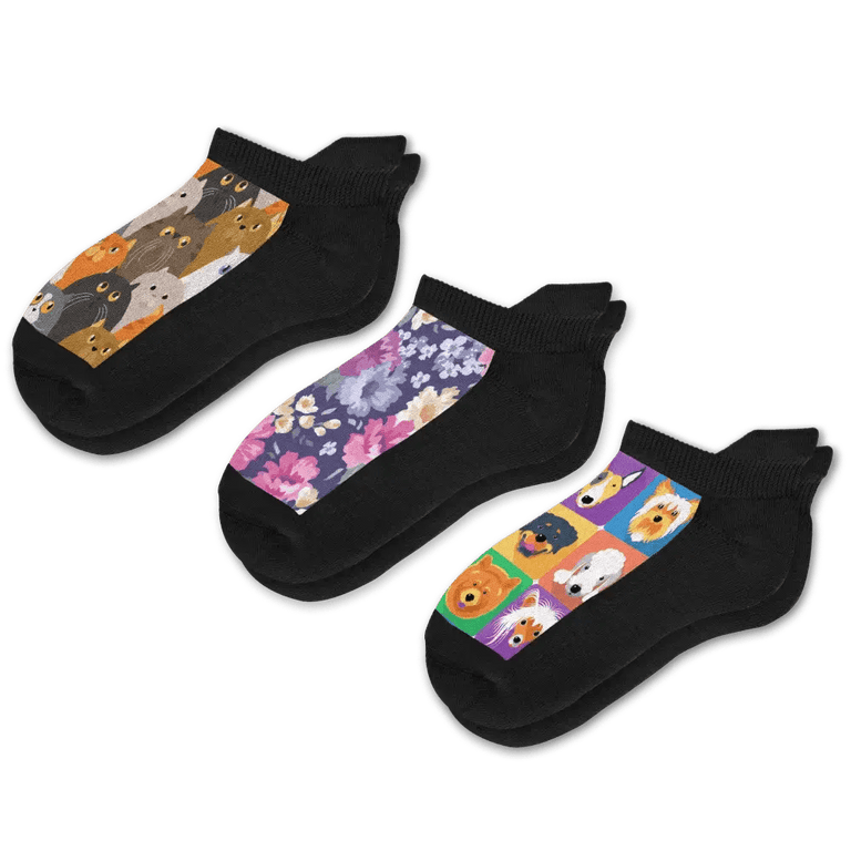 Paws & Petals Ankle Socks Bundle 3-Pack