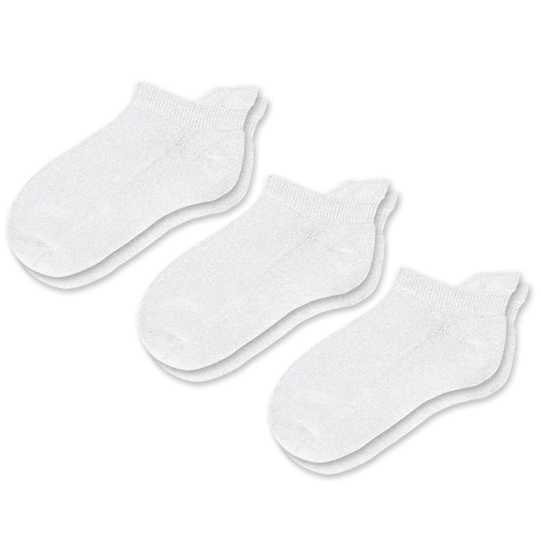 White Ankle Socks Bundle 3-Pack