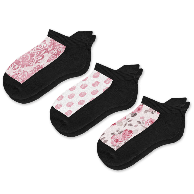 Pink Passion Ankle Socks 3-Pack Bundle