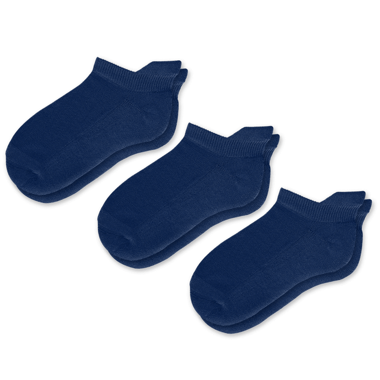 Navy Blue Ankle Socks Bundle 3-Pack