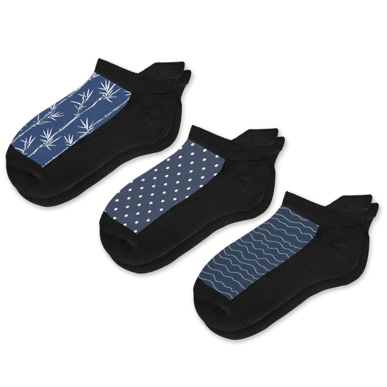 Moody Blues Bundle Ankle Socks 3-Pack Bundle