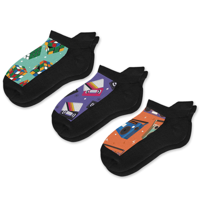 Nostalgia Ankle Socks 3-Pack Bundle