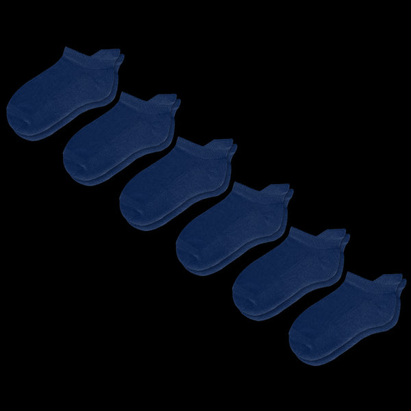 Navy Blue Ankle Diabetic Socks Bundle 6-Pack