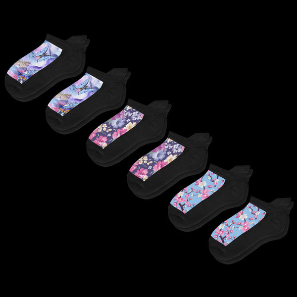 Perfect Petals Ankle Socks Bundle 6-Pack