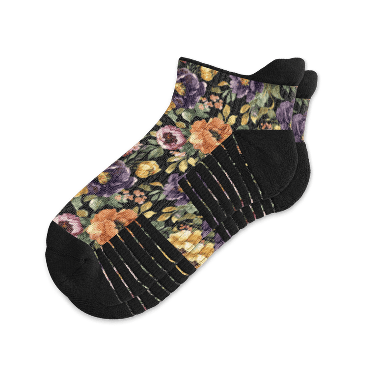 Vintage Floral Ankle Compression Socks