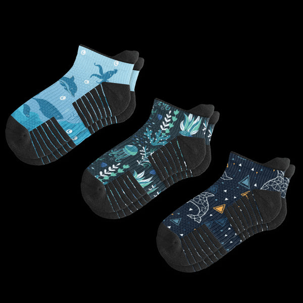 Marine Ankle Compression Socks 3-Pack Bundle