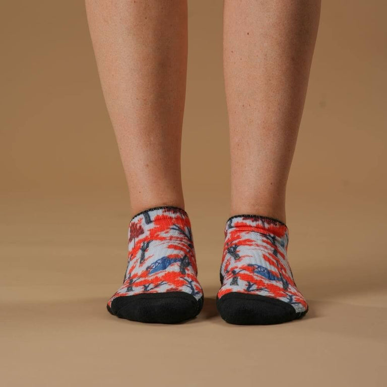 Fall Foliage Ankle Compression Socks 3-Pack Bundle
