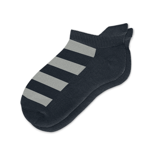 Black Grey Ankle Socks