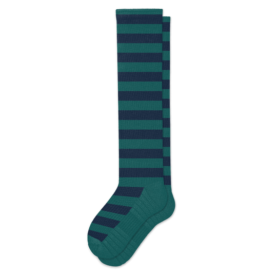 Green Navy Compression Socks