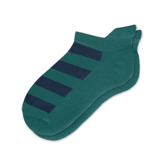 Green Navy Ankle Socks