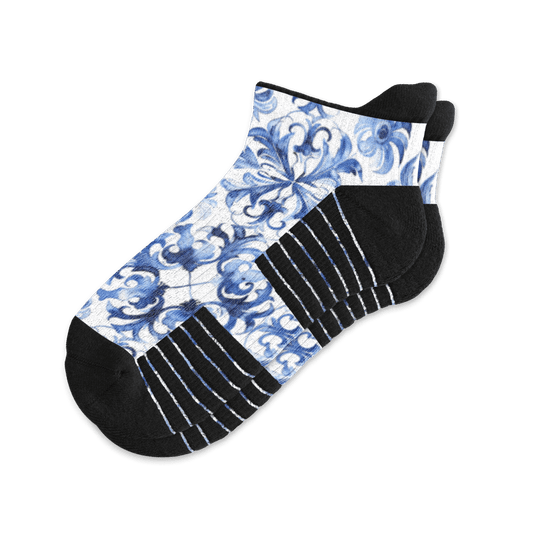 Blue Beauty Ankle Compression Socks