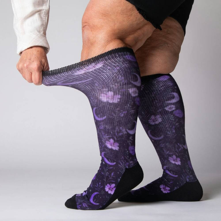 Purple Moon EasyStretch™ Socks