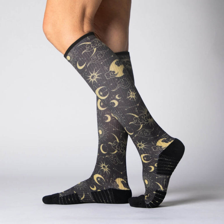 Star & Moon Compression Socks